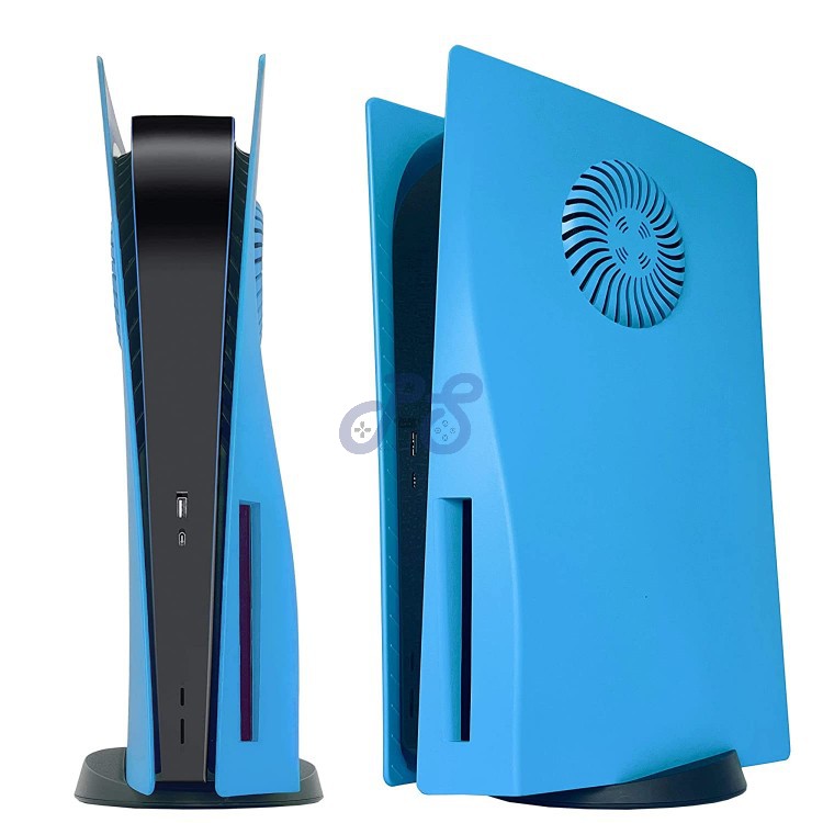 ps5 standard faceplate with cooling vent blue