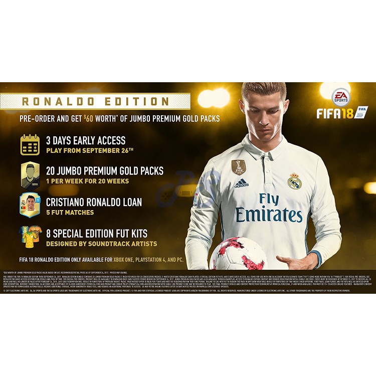 fifa 18 ronaldo edition xbox one تحویل یکشنبه