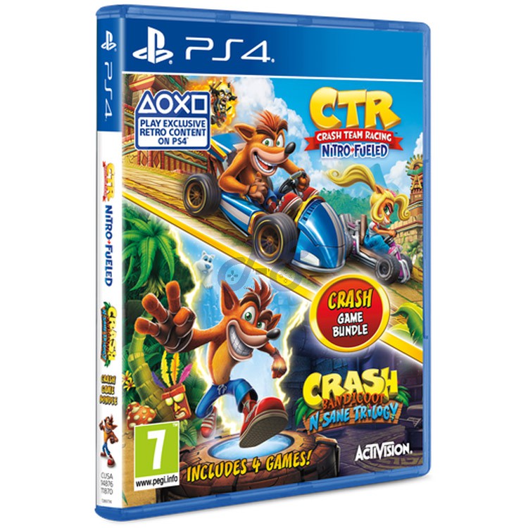 crash game bundle r2 ps4 کارکرده