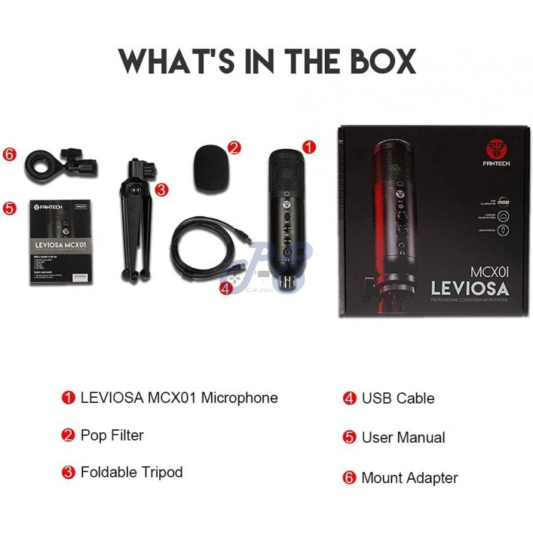 fantech leviosa mcx01 usb condenser microhone