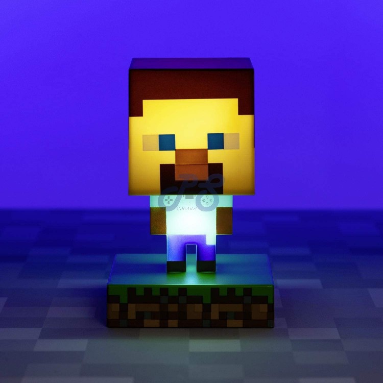 paladone icon light v2 minecraft steve