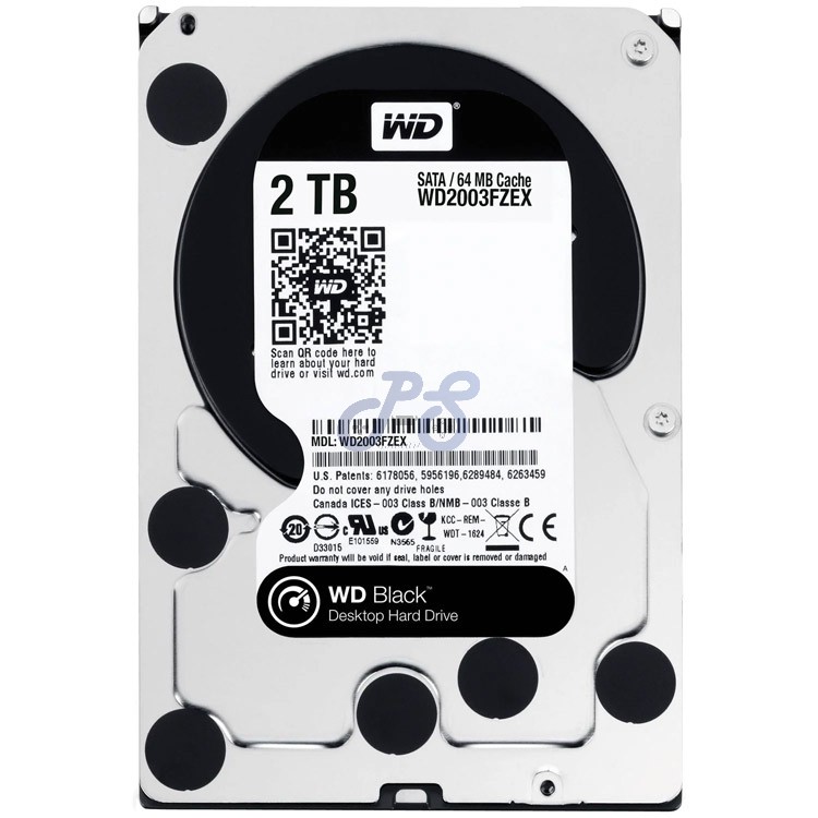 wdblack wd2003fzex gaming hard drive 2tb