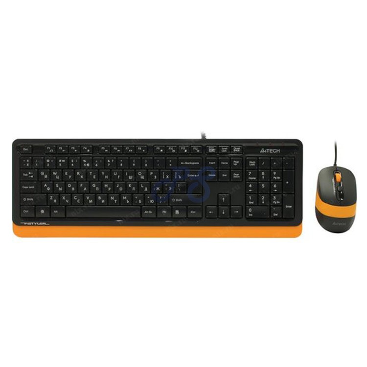 a4tech f1010 fstyler mouse and keyboard orange