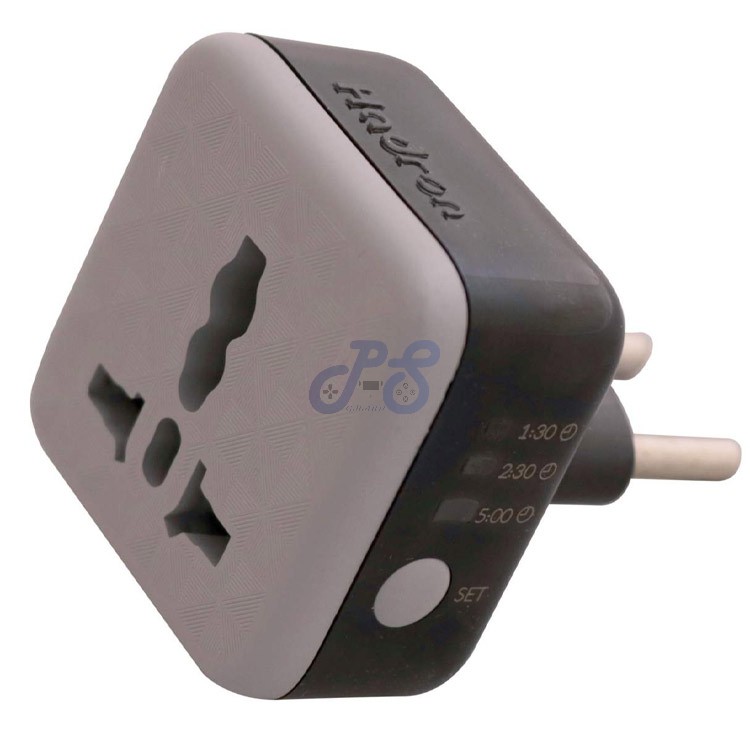 hadron eu stablilizer power plug adapter with timer black