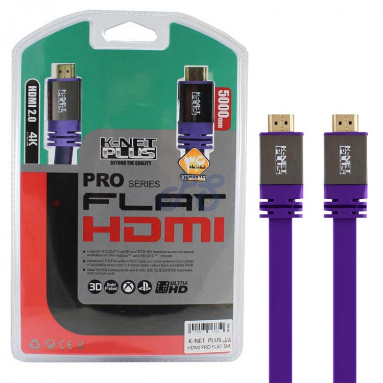 k net plus flat hdmi 2 0 pro series 5m
