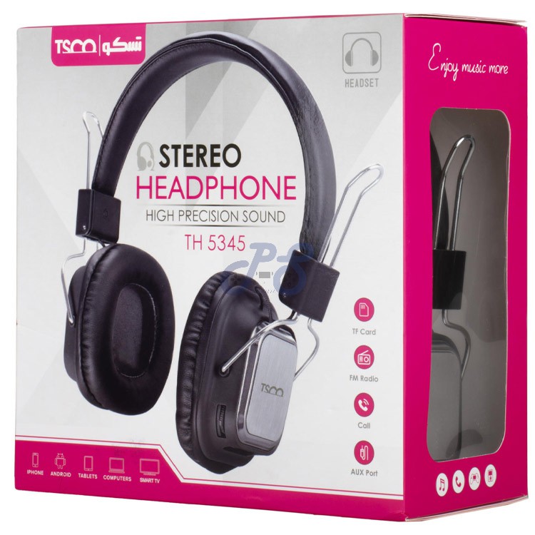 tsco th 5345 stereo headphone