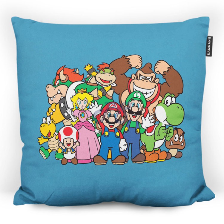 pillow mario blue