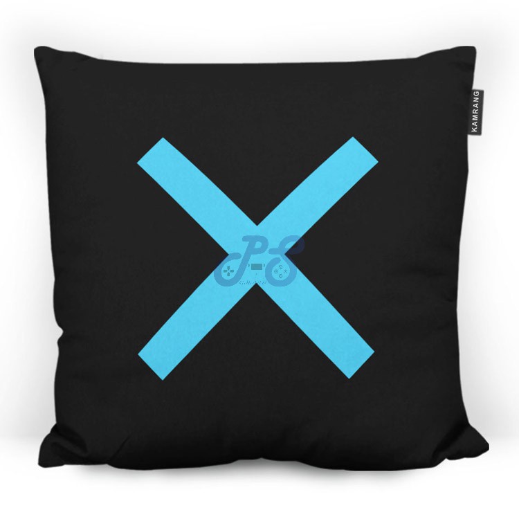 pillow playstation black blue