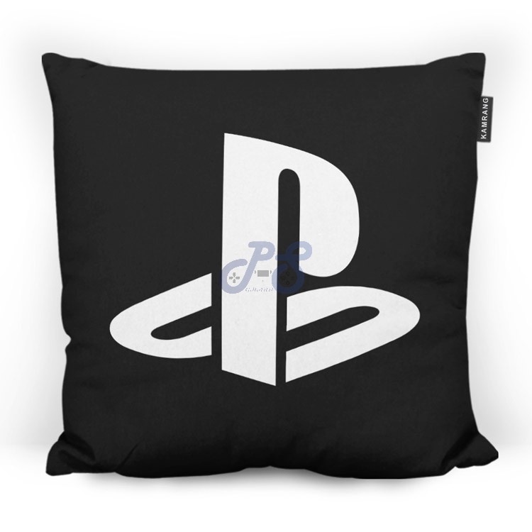 pillow playstation logo Black