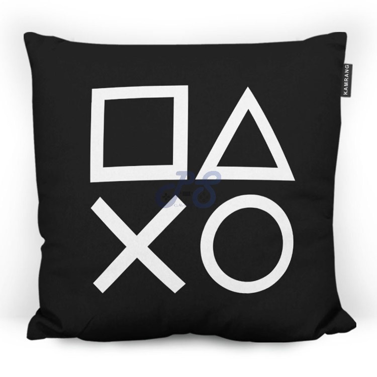pillow PS Buttons Black