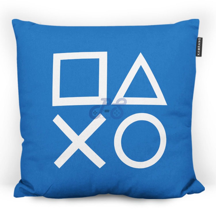 pillow ps buttons Blue