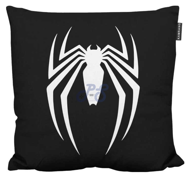 pillow spiderman logo black