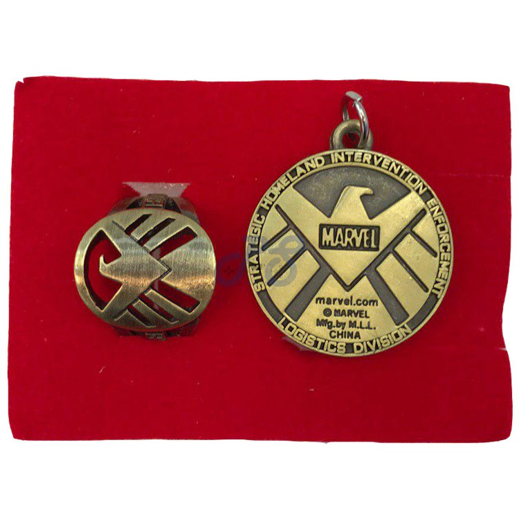 agents of s h i e l d ring and keychain