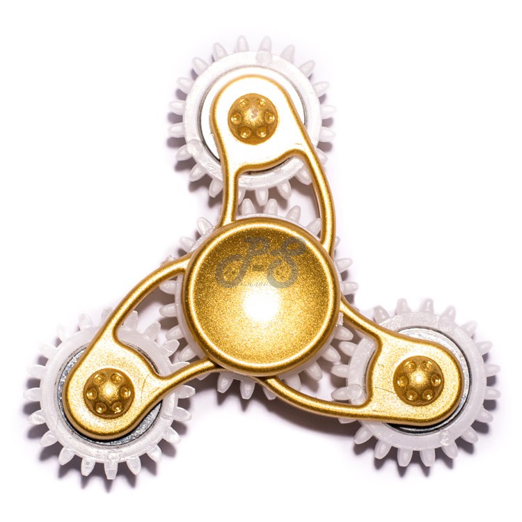 fidget spinner gears style gold